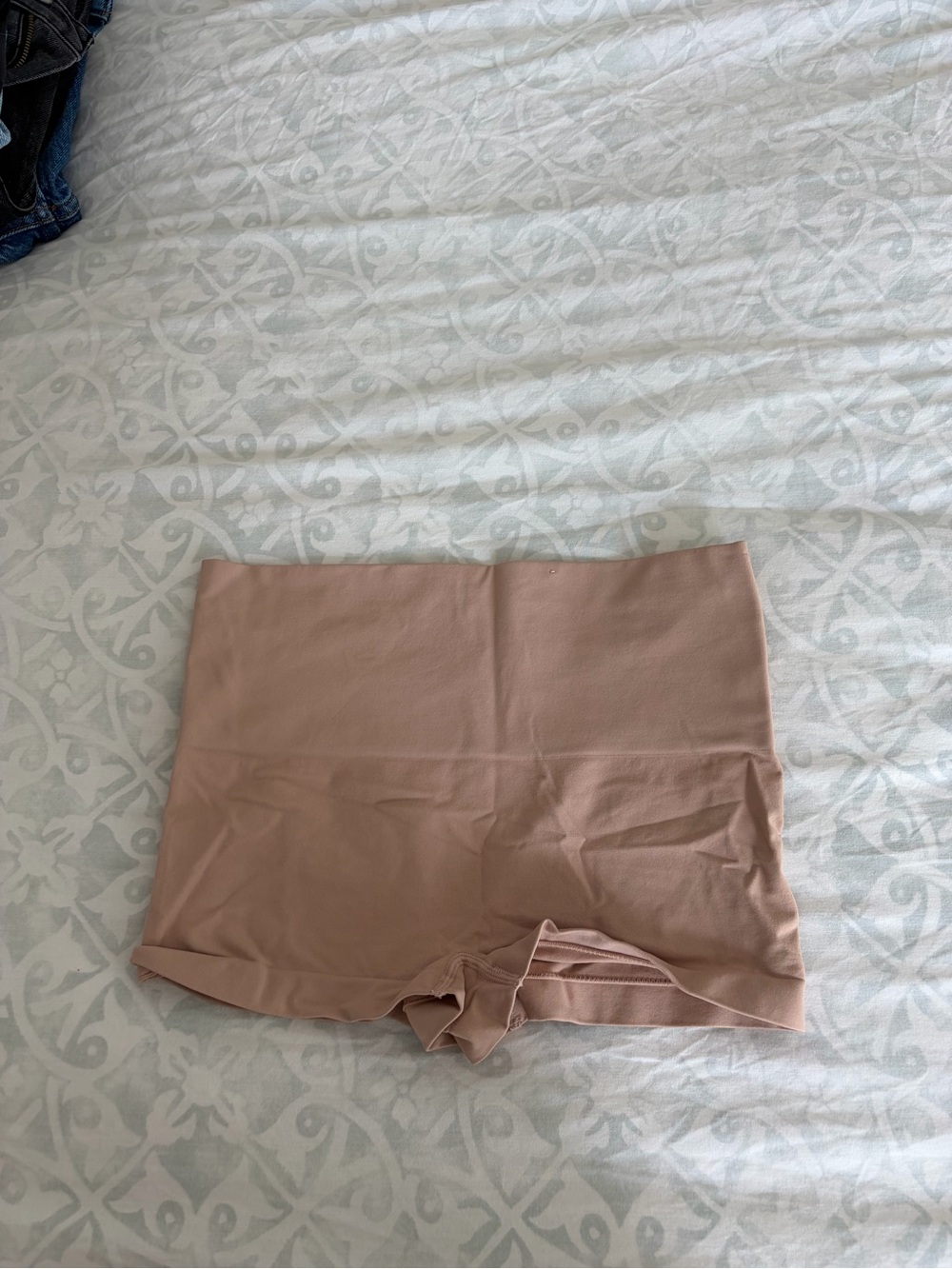 SPANX Seamless High-Waist Shaping Boyshort in Nude Blush
